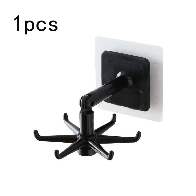 360 Self-Adhesive Rotating Kitchen Hooks