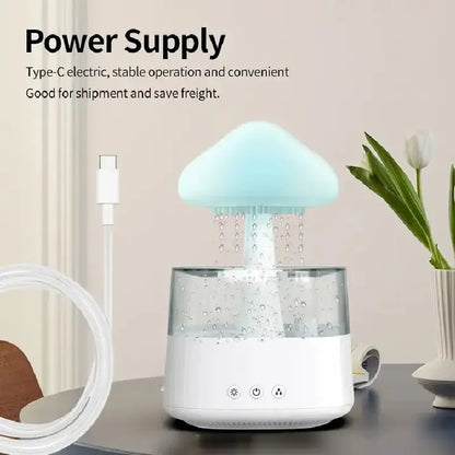 Mushroom Rain Cloud Humidifier And Diffuser