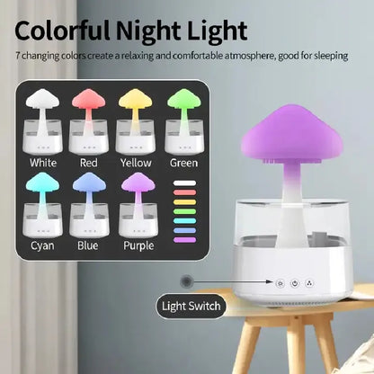 Mushroom Rain Cloud Humidifier And Diffuser